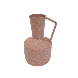 Florero de Metal de calidad de lujo, acabado marrón para el hogar, sala de estar, jarrones de Metal decorativos de mesa hechos a mano a granel - Product Image 2