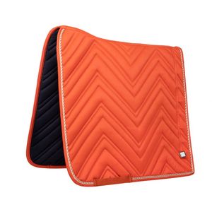 Tapis de selle de dressage de Style ondulé en coton orange/tapis de selle en gros sur mesure/expédition dans le monde entier 2024 - Product Image 1