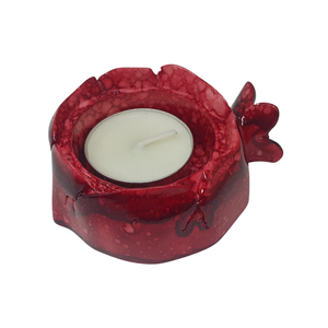 Polyester Pomegranate Wood Candle Holder Elegant Lantern Design for a Touch of Elegance in Your Home or Office - Product Image 2