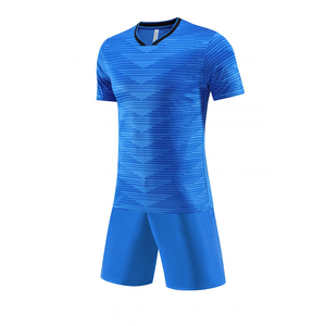 Camisetas de fútbol de poliéster 100% de secado rápido, mangas cortas transpirables, diseño de impresión de corte automatizado, estilo de conjunto de posición de logotipo frontal - Product Image 1