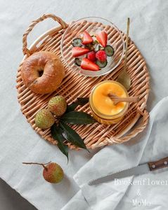 Vaisselle alimentaire en rotin de qualité supérieure Plateau alimentaire Vaisselle faite à la main Meilleure vente en gros Prix accepté - Product Image 5