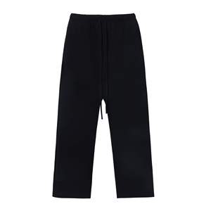 Pantalon de survêtement unisexe en coton polaire de haute qualité personnalisé grande taille décontracté style hiver respirant avec devant plat pour hommes et femmes - Product Image 1