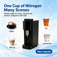 Distributeur de boissons à l'azote commercial MWlab SUPERNITRO, mousse dense à une touche, pour comptoir, pour café nitro, thé, thé pétillant