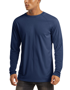 LOGO personnalisé T-shirt respirant à séchage rapide avec protection solaire pour hommes, sweats à capuche à manches longues, chemises de pêche en polyester à manches longues - Product Image 5