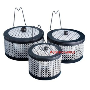 Set of Three Metal Food <b>Warmer</b> Round Shape Designer Luxury Casserole Customized Size Fancy Metal Hotpot - Product Image 4
