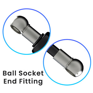 Conteneur industriel ouvert de jambe de force de tension de ressort à gaz en acier de PS08BA-54-200-F1 200mm avec la vente d'usine certifiée ISO de course de 54mm - Product Image 4