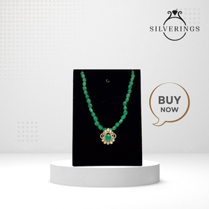 NOVAMART Fine <b>Emerald</b> Bloom Moissanite <b>Pendant</b> Elegant & Durable Jewelry for Women Wholesale Export - Product Image 3