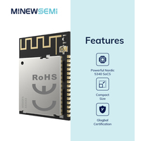 Module Bluetooth MinewSemi Ultra Longue Portée +20 dBm nRF52833 PA MS88SFA, émetteur RF sans fil BLE, module LNA
