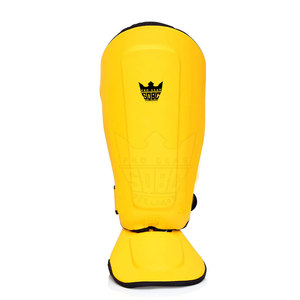 Espinilleras de Boxeo y MMA de Cuero de Alta Calidad para Adultos, Ligeras, Ajustables, Equipo de Protección Hecho en Pakistán - Product Image 3