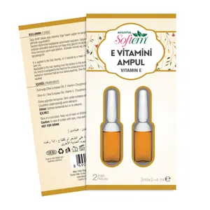 ויטמין E אמפולה 2*2 ml. מטורקיה מוצרי טיפוח עור באיכות טובה המחיר הטוב ביותר