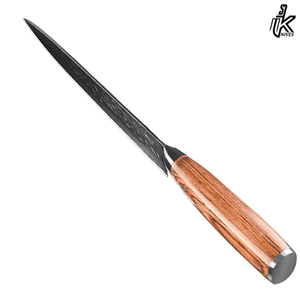 Couteau de cuisine multifonctionnel de 8 pouces en acier damas japonais coupe pêche viande couteau de chef de cuisine - Product Image 3