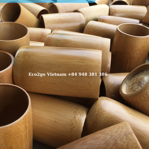 Venta caliente 2025 Taza de bambú Ventosas Taza de bambú con pajitas Hecho en Vietnam por Eco2go Vietnam - Product Image 5