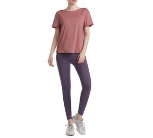 Camisetas de algodón orgánico 100% para mujer, ropa de estilo de lujo de gran tamaño, a granel, ajustada, elegante, precio barato - Product Image 1