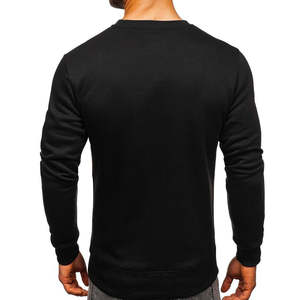 OEM Design personnalisé Vente à Chaud Pulls d'Hiver pour Hommes Sweatshirts à Motif Solide Logo Personnalisé Couleur Contrastée Teinte Unie - Product Image 2