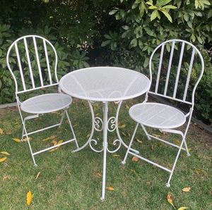 EW-Juego de mesa y silla de metal de diseño de lujo para el hogar, conjunto de muebles de jardín para interior y exterior, bar y restaurante de hotel abierto en la encimera - Product Image 2