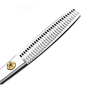 Tijeras Profesionales para Cortar el Cabello, Tijeras de Entresacar de Acero Inoxidable de Primera Calidad con Dientes Invertidos, Tijeras de Peluquero - Product Image 2