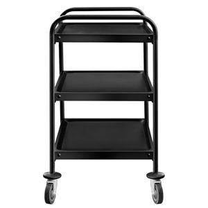 Catering <b>Trolley</b> - Commercial Service & Clearing <b>Trolley</b> - Heavy Duty - 800x500mm - 3 Tier - <b>Black</b> - Product Image 5