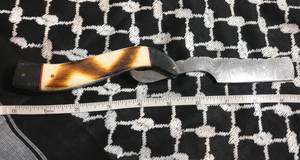 Rasoir en acier Damas sur mesure avec manche en bois d'os brûlé Supporté OEM DIY Grade Barbiers Cadeau Couteaux Fabrication - Product Image 4