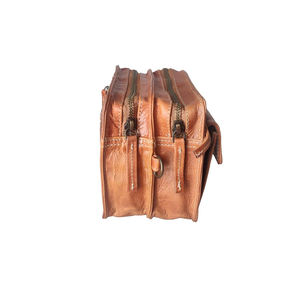 Sac à bandoulière en cuir de haute qualité, simple, léger et durable, options personnalisables, faible MOQ pour les hommes, utilisation en voyage, porté à l'épaule - Product Image 4