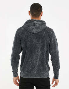 Street Fashion Solid Color Pullover Outwear <b>Winter</b> Drawstring <b>Coat</b> Sweatshirt New Arrival Men's 100% Cotton Acid Wash Hoodie - Product Image 6