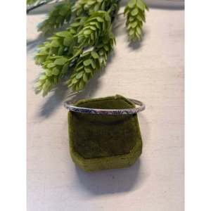 Navajo Handmade Sterling <b>Silver</b> Stamped Fashion <b>Cuff</b> <b>Bracelet</b> - Product Image 1