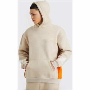 2025 nuevo Color impreso patrón sólido Hombre Ropa Deportiva de invierno traje cálido Sudadera con capucha pantalones con chándal camisas traje hombres - Product Image 3