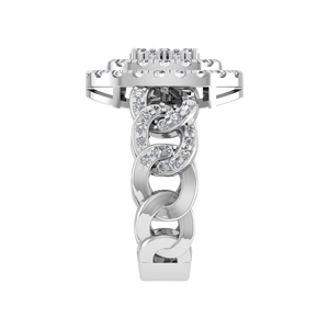 Tendencia 950 platino Original Moissanite diamante anillo fino dijes anillos para mujeres anillo de platino personalizado joyería fina OEM ODM - Product Image 4