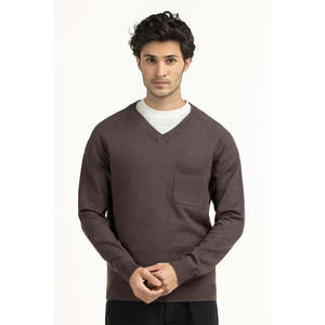 Suéter de Algodón 100% para Hombre, Corte Regular, Modelo MN-SWT-WS25-036, Cierre de Cremallera con Estampado de Rayas para Primavera y Otoño - Product Image 4