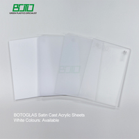 Plaques en acrylique coulé satiné blanc BOTOGLAS pour diffuseurs d'éclairage, cloisons et écrans d'intimité – Large gamme de tons blancs