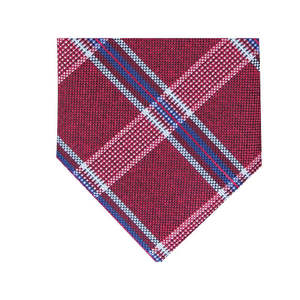 Cravatta in Seta a Quadri Dover da Uomo Perry Ellis, Misura Regolare, Viola con Motivo Ricamato e Intrecciato - Product Image 2