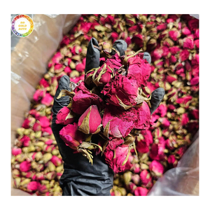 Capullos de Rosa Secos Premium, Ingrediente para Té de Flores Enteras, Aroma Natural para Mezclas de Té de Hierbas y Cosméticos, Exportación - Product Image 1