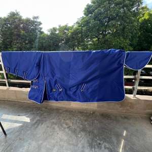 Tapis de cheval d'hiver imperméable personnalisé avec couvre-cou détachable Couverture matelassée matelassée pour chevaux pour la protection contre le froid - Product Image 6