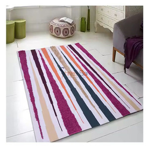 Tapis brodés modernes tissés en 100% coton, faits à la main, à usage domestique, ensemble de salle de bain à bas prix. - Product Image 1