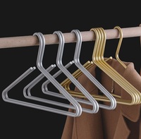 Cintres et crochets en métal durable pour chemises et robes, en aluminium, extra-lisses, imperméables, réglables, écologiques, pour le rangement domestique
