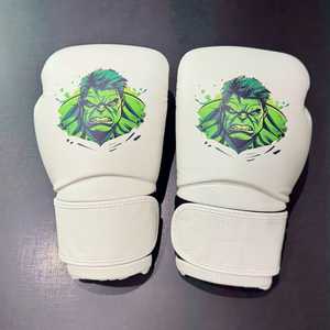Guantes de boxeo Pu de cuero resistente con logotipo personalizado impreso-Guantes de entrenamiento antibacterianos y resistentes al agua - Product Image 5