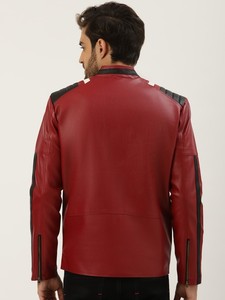 แจ็กเก็ตหนังผู้ชายกันน้ำ100% หนังแท้สำหรับฤดูหนาวมอเตอร์ไซค์เลือกสีได้ตามต้องการ - Product Image 6