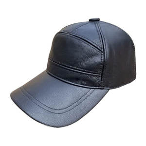 Meilleur prix de gros, casquette en cuir décontractée sur mesure/fabrication dernière conception casquette en cuir à séchage rapide - Product Image 1