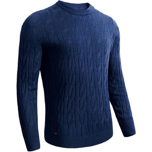 New 2025 Casual Knitwear <b>Pullover</b> <b>Men</b> Crew Neck Knit Tops Casual Solid Color Sweater High Quality Sweater - Product Image 6