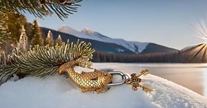 Cadenas intelligent fonctionnel en laiton massif avec deux clés magnifiquement orné et patine naturelle - Product Image 5