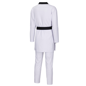 Uniforme de Taekwondo WTF de Material de Alta Calidad 2024, Dobok de Artes Marciales Blanco, Diseño Personalizado y Transpirable - Product Image 6
