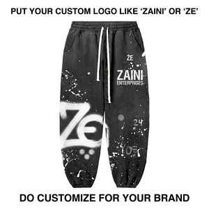 ZAINI Men's <b>Jogger</b> Pant Twill Fabric Quick Dry Breathable Eco-Friendly Black <b>White</b> Light Wash Drawstring Closure Pleated Front - Product Image 1