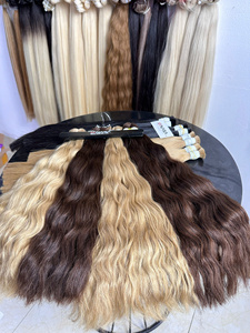 Extensions de cheveux en vrac 100g Prix de gros Cheveux humains vierges vietnamiens de toutes les couleurs 60 cm - Product Image 6
