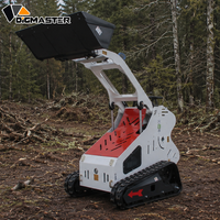 Briggs & Stratton XR2100 Engine Mini Skid Steer Loader Stand-on Gasoline Compact Loader dengan Sertifikasi CE untuk Pasar AS dan UE.