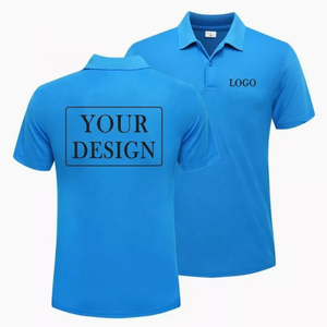 เสื้อโปโลสำหรับผู้ชายผ้าโพลีเอสเตอร์ผ้าสแปนเด็กซ์ปกใบมีดพิมพ์ซับลิเมชันบนผ้าใบ - Product Image 1