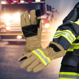 Guante de fuego estándar de buena calidad para bombero Repuestos de lucha contra incendios Guante de bombero - Product Image 2