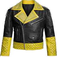 Chaqueta clásica de cuero genuino para hombre con cierre de cremallera prendas de vestir exteriores de moda para ropa de hombre elegante hecha a medida