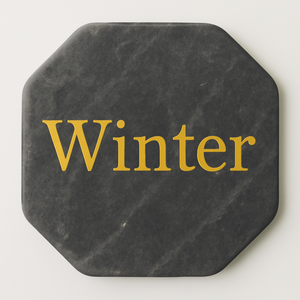 Posavasos de amor romántico en mármol blanco con letras doradas en forma de Octágono para una decoración elegante para el hogar a la venta - Product Image 6