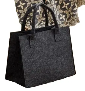 Kadınlar keçe çanta keçe omuz çantası keçe alışveriş özelleştirilmiş boyutları renkler ve stilleri toptan tedarikçisi trend sıcak ürünler