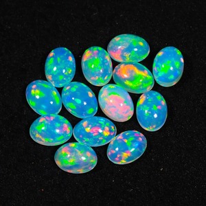 Opal Cabs Piedras preciosas de ópalo de fuego para la fabricación de joyas Mayorista Jaipur Cabujones de ópalo etíope natural Oval Grado superior 5x7mm 5000 - Product Image 3