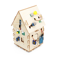 Kit de casa inteligente de bricolaje para Arduino Kit Robot de arranque Proyectos de automatización Kit de aprendizaje de casa de madera